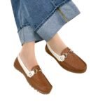 Mocasin Lolita Trenza Miel x Beige
